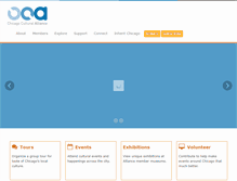 Tablet Screenshot of chicagoculturalalliance.org